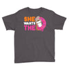 She Wants The D Dunkin Donuts Youth Tee