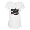 THE BEST DAD Maternity Scoop Neck T-shirt