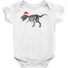 t rex skeleton santa claus Baby Bodysuit