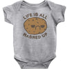 life is all mashed up Baby Bodysuit