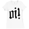 oi punk rock top long sleeve Ladies Fitted T-Shirt