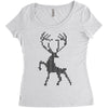 christmas deer Women's Triblend Scoop T-shirt