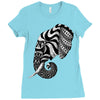 elephant ornate Ladies Fitted T-Shirt