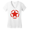 military starfunny retro army war vietnam usa britain fashion Women's V-Neck T-Shirt