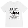 the best kind of mom raises a teacher V-Neck Tee