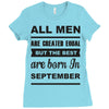all men are created equal september Ladies Fitted T-Shirt