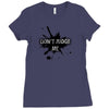 dont judge me Ladies Fitted T-Shirt