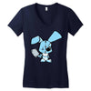 evil rabbit Women's V-Neck T-Shirt
