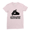 i have my own font Ladies Fitted T-Shirt