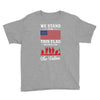 Stand For The Flag We Kneel For The Fallen Youth Tee