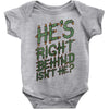 zombie right behind Baby Bodysuit