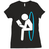 portal 2 dump Ladies Fitted T-Shirt