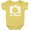 oh shoot camera Baby Onesie