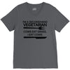 i'm a secondhand vegetarian. cows eat grass, i eat cows. V-Neck Tee