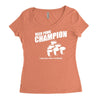 beer pong champion Women's Triblend Scoop T-shirt