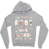 i have two titles aunt and dogmom and i rock them both with roses Zipper Hoodie