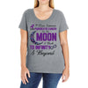 i love someone with pancreatic cancer to the moon &amp; back to infınıty Ladies Curvy T-Shirt