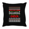 Santa Only Comes Once A Year Grandma Is Always Here To Cheer Throw Pillow