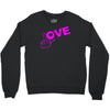 fuck love party Crewneck Sweatshirt
