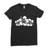 hawaiian flower Ladies Fitted T-Shirt