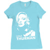 uma thurman Ladies Fitted T-Shirt