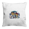 stoned in wonderland Throw Pillow