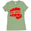 fight cancer Ladies Fitted T-Shirt