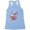 octopus vs shark Racerback Tank