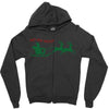 ugly santa ho ho hoo! Zipper Hoodie