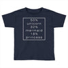 50 % unicorn (White) Toddler T-shirt