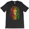 new! men's rasta vibe lion T-Shirt