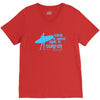 surf board surfer australia save a wave ride a surfer ocean V-Neck Tee