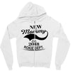 New Mommy 2018 Rokie Dept. Zipper Hoodie
