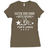 vater und sohn beste freunde Ladies Fitted T-Shirt