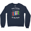 stop staring at my rack Crewneck Sweatshirt