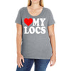 love my locs Ladies Curvy T-Shirt