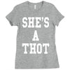 she's a thot   funny Ladies Fitted T-Shirt