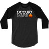 elon musk occupy mars 3/4 Sleeve Shirt