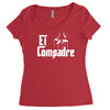 el compadre   the godfather in spanish espanol movie symbol mexcian te Women's Triblend Scoop T-shirt
