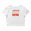 i survived spring break 1990 Crop Top