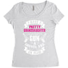 I Have A Pretty Granddaughter Gun A Shovel And An Alibi Women's Triblend Scoop T-shirt