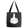 middle finger Tote Bags