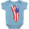 july 4th flag Baby Bodysuit