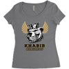khabib nurmagomedov bear Women's Triblend Scoop T-shirt