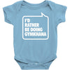 i'd rather be doing gymkhana Baby Onesie