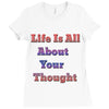 life is all Ladies Fitted T-Shirt
