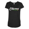 chicana with rose Maternity Scoop Neck T-shirt