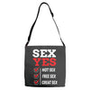 Sex Yes Please Adjustable Strap Totes