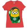 minion parody green lantern Ladies Fitted T-Shirt