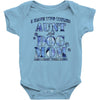 i have two tıtles aunt and dogmom an i rock them both flowers Baby Bodysuit